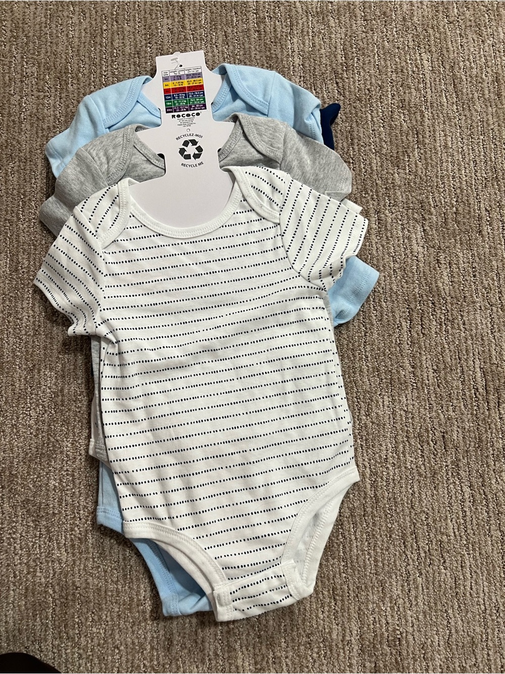 6 pack Rococo bodysuits- 24M - Picture 4 of 6